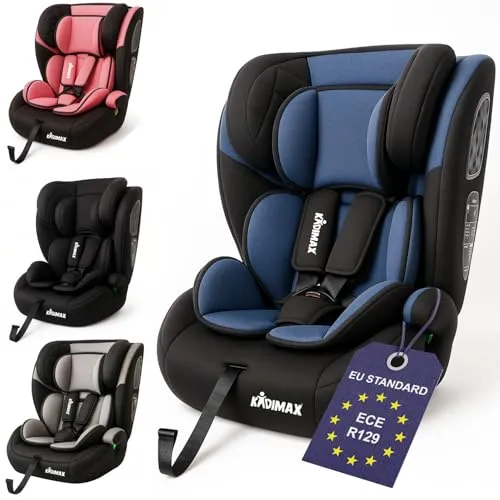 Kidimax® Kindersitz EasyFit – Sicherer Autositz für Kinder (9-36 kg) - Kidimax® EasyFit: Mitwachsender Kindersitz (9-36 kg) für sicheren Transport. Einfache Installation ohne Isofix, höhenverstellbare Kopfstütze und pflegeleichte Bezüge für maximalen Komfort.