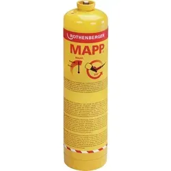 ROTHENBERGER MAPP-Gas HPC, 7/16"-EU - Hochleistungs-Lötgerät - Lötgeräte mit einer maximalen Temperatur von 2.700 °C und einer Nennaufnahmeleistung von 13.270 W, ideal für präzise Lötarbeiten.