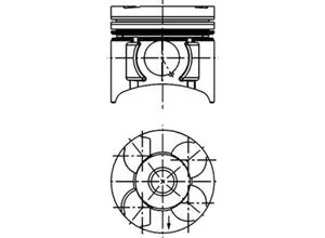 KOLBENSCHMIDT Kolben mit Ringen und Bolzen für OPEL VAUXHALL 1,7 Z17DTH - Hochwertiger Kolben mit Ringen und Bolzen, ideal für eine zuverlässige Motorreparatur. Perfekte Passform und Langlebigkeit für OPEL VAUXHALL Fahrzeuge.