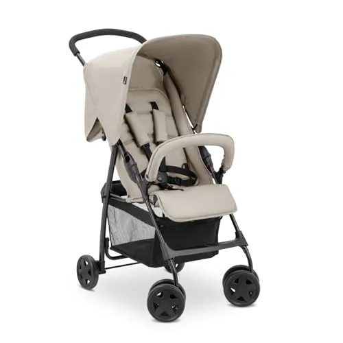 hauck Buggy Sport - Ultra Leicht & Klein Zusammenklappbar - Leichter Reisebuggy für Kinder bis 15 kg, nur 5,9 kg schwer. Mit Liegefunktion und extra großem Korb für Babyausstattung, ideal für Reisen und platzsparend faltbar.