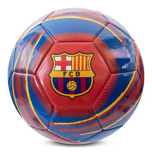Hy-Pro offiziell lizenzierter FC Barcelona Cyclone Fußball - Größe 5, Barça, Training, Match, Merchandise, Sammlerstück für Kinder und Erwachsene