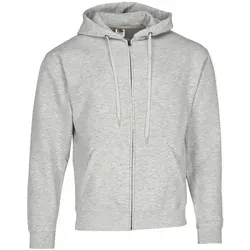 Fruit of the Loom Sweatjacke Premium Hooded Sweat Jacket grau S (44/46)