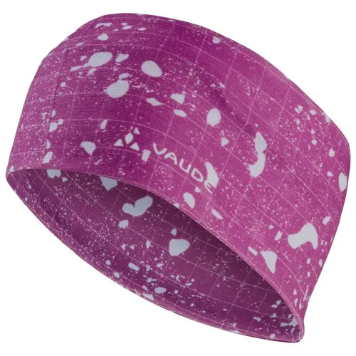 Vaude Cassons Stirnband in Lila – One Size - Stylisches Stirnband in Lila, ideal für Trailrunning, Skitouren und Schneeschuhwandern. Hergestellt aus 100% Polyester, bietet es Komfort und Funktionalität für Outdoor-Aktivitäten.