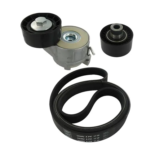 STARK SKRBS-1200047 Keilrippenriemensatz mit Spann- und Umlenkrolle - Zahnriemen Set inklusive Spann- und Umlenkrolle, hohe Qualität für zuverlässige Motorleistung und Langlebigkeit. Ideal für den Zahnriemenwechsel.