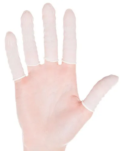 HYGOSTAR Nitril-Fingerlinge puderfrei M - 100 Stück - Weißer, puderfreier Nitril-Fingerling für optimalen Tragekomfort und hohe Flexibilität. Ideal für den professionellen Einsatz.