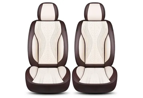 Mercedes GLA H247 Schonbezüge in Braun/Beige M6 - Hochwertige Sitzbezüge für Mercedes GLA H247, atmungsaktiv und einfach zu installieren, idealer Schutz für Ihre Autositze.