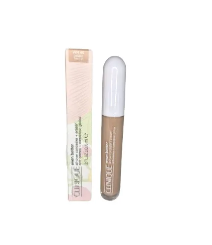 CLINIQUE Even Better All Over Concealer + Eraser - Golden Neutral - Concealer für 12 Stunden, der dunkle Augenringe und Unvollkommenheiten abdeckt. Angereichert mit Vitamin C und Hyaluronsäure für intensive Feuchtigkeit und glattere Haut.