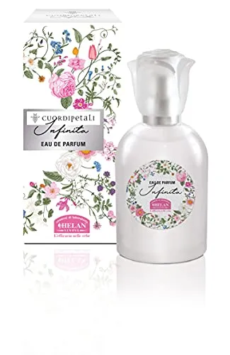 Helan, Cuor di Petali, Damenduft, Infinity, Eau de Parfum mit Zitrus, fruchtiger und blumiger Duft, angereichert mit rosa Grapefruit und schwarzen Johannisbeeren, 50 ml, hergestellt in Italien