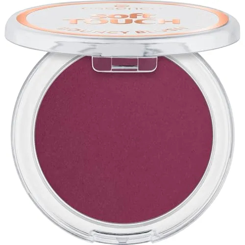 essence soft TOUCH BOUNCY BLUSH, Rouge, Nr. 40, Violett, langanhaltend, hochpigmentiert, matt, vegan, ölfrei, ohne Parfüm, ohne Alkohol, 1er Pack (5g)