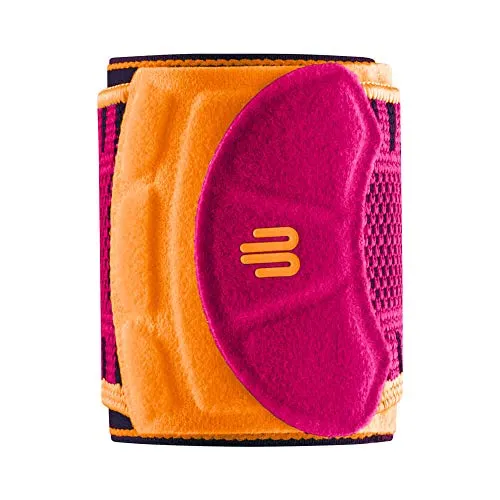 Bauerfeind Handgelenk Bandage „Wrist Strap“, 1 Handgelenkbandage für Sport wie Fitness, Kraftsport und Crossfit, Für Frauen – Stabilisierend & Schützend, Pink, S/M