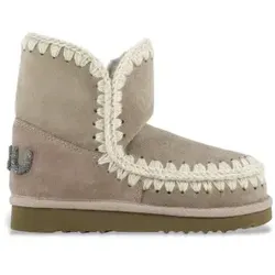 Mou für Damen. MU.FW101050A Lederstiefel Eskimo 18 Glitter Logo taupe (39), 5 bis 8 cm, Keine, Lässig