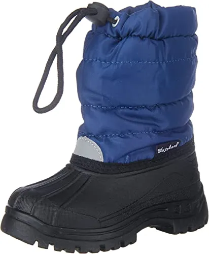 Playshoes Winterstiefel in Blau, Größe 20/21 - Babystiefel mit wärmendem Textilfutter und wasserabweisendem Obermaterial, ideal für kalte Tage. Schnellverschluss und Zugschlaufe erleichtern das Anziehen.