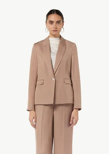 Comma Blazer aus Leinenmix - Blazer für Damen, hochwertiger Leinenmix mit regulärer Passform, leichtem Futter und elegantem Reverskragen für einen stilvollen Look.