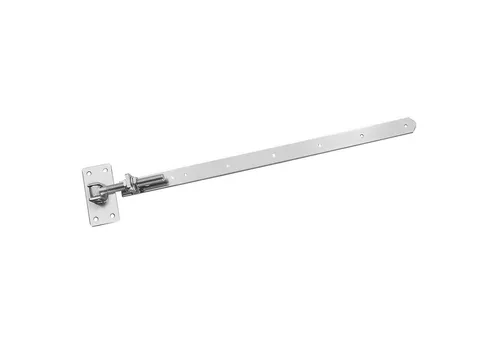 SO-TECH® Torbeschlag Gartentorscharnier verstellbar – 2 Stück - Verstellbare Gartentorscharnier aus verzinktem Stahl, ideal für langlebige und sichere Torbewegungen. Einfache Anpassung durch Stellmuttern, Länge 770-870 mm, inklusive Zubehör.