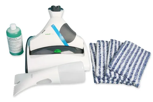 Vorwerk SP 530 Wischsauger Komplettset - Düsen für Staubsauger, effektiver Hartbodenreiniger mit 4 Reinigungstüchern und 2 Jahren Garantie – ideal für bis zu 160 qm mit einfachem Waschmaschinenreinigung.