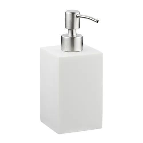 2x Seifenspender Pumpspender 300 ml nachfüllbar weiß