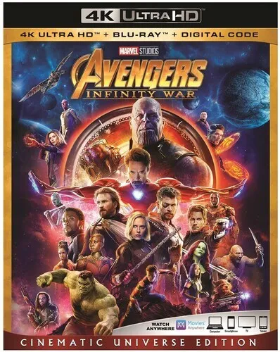 Avengers: Infinity War [New 4K UHD Blu-ray] With Blu-Ray, 4K Mastering, Ac-3/D