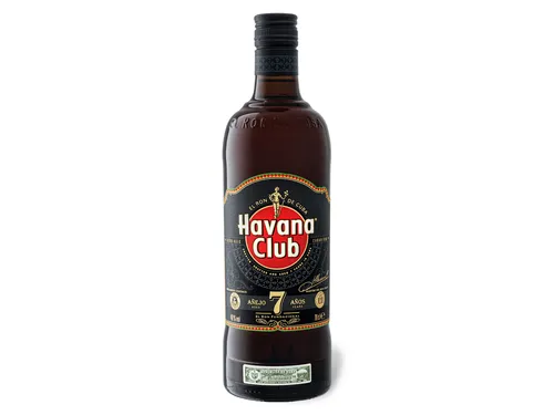 Havana Club Anejo 7 Jahre Rum 40% 0,7l - Rum, legendärer kubanischer Rum mit 7 Jahren Reifung, ideal pur oder auf Eis für ein unvergleichliches Geschmackserlebnis.