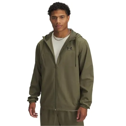 Under Armour Rival Wvn Windbreaker - marine od green black M - Windbreaker & Windjacken für Herren, leicht und atmungsaktiv, schützt vor Wind und Nässe, ideal für aktive Sportler.