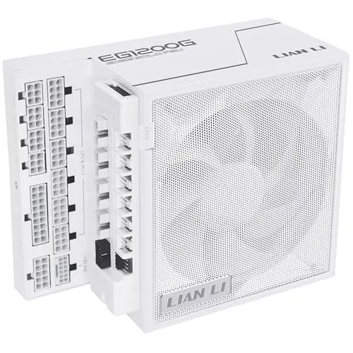 Lian Li EDGE GOLD 1200W ATX 3.1 weiß - Hochleistungs PC-Netzteil - 1200 Watt Leistung, 80 PLUS Gold zertifiziert, ideal für Gaming-PCs mit PCIe 5.1 Unterstützung und vollmodularem Kabelmanagement.