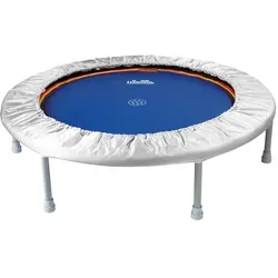 Heymans Trimilin Mini Swing Rebounder - Klappbares Trampolin schwarz-silber - Trampolin für gelenkschonendes Fitnesstraining zu Hause, leicht und mobil mit klappbaren Beinen, ideal für Reisen und vielseitige Übungen.