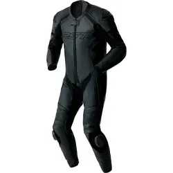 RST S1 D3O Lederkombi 1tlg. perforiert - Schwarz/Schwarz - 4XL - Sportliche Lederkombi für Motorradfahrer mit D3O-Schutz. Ergonomische Passform und atmungsaktive Einsätze sorgen für Komfort und Flexibilität. Ideal für den Rennsport und den Alltag.