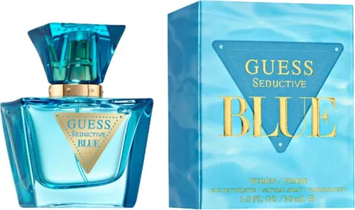 Guess Seductive Blue Eau de Toilette für Frauen 30 ml - Verführerischer Duft mit blumig-fruchtiger Komposition. Frische Birne, samtige Blüten und sinnlicher Moschus vereinen sich zu einem unvergesslichen Erlebnis. Ideal für jeden Anlass.