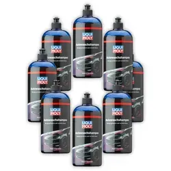 LIQUI MOLY 1545 Auto-Wasch-Shampoo 8x1L - Effektives Autowaschmittel im praktischen 8-Liter-Set. Sorgt für strahlenden Glanz und reinigt sanft die Lackoberfläche. Ideal für die regelmäßige Pflege Ihres Fahrzeugs.