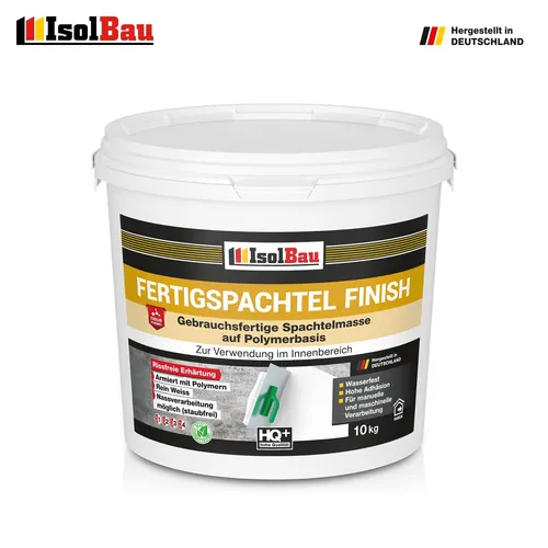 Spachtel masse 10 kg Fertigspachtel Finish Q1-Q4  Glätt Flächen Spachtelmasse