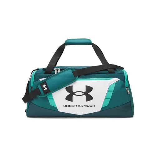 Under Armour Undeniable 5.0 Duffle SM - Stylischer Seesack in Weiß, Arden Green und Schwarz - Robuster Seesack für vielseitige Einsätze, mit praktischem Design und viel Stauraum für Sport und Freizeit.