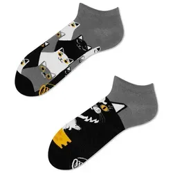 Many Mornings Sneakersocken Many Mornings Sneaker Black Cat (1 Paar, 1-Paar, 1 Paar) immer ein dismatching Paar bunt 43-46