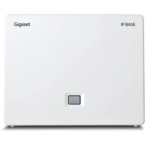 Gigaset IP Base - DECT-Basis-Station für bis zu 6 Mobilteile, Zugriff auf Google und Office 365-Kontakte, HD-Klang und 3 Anrufbeantworter mit PIN-Schutz