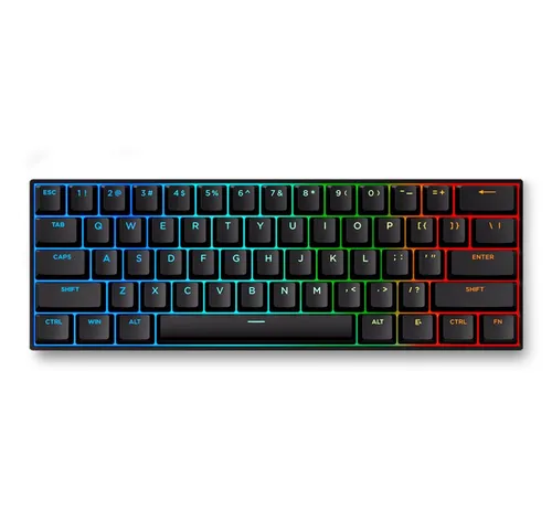 MCHOSEAce 60Pro RGB Gaming-Tastatur, 60 % Layout, 61 Tasten, Magnet-Schalter, Hot-Swap, 8000 Hz USB, mechanisch, Schwarz/Blue Ice Switch