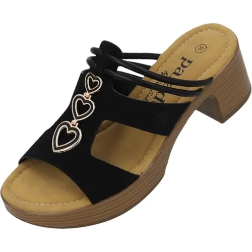 Palado Damen Sandaletten Thaumus by Sila Sahin - elegante Pantoletten Schwarz UK9 - EU42 - Entdecke die exklusive Sommerschuhkollektion von Sila Sahin. Die Thaumus Pantoletten bieten eine bequeme Passform mit gepolsterter Innensohle und stabilen Riemen – ideal für Alltag und besondere Anlässe.