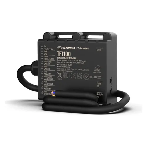 Teltonika TFT100-TAIBO Tracker - GPS & Bluetooth - Einbau-Navigationsgerät mit GSM, GPRS und Bluetooth für präzise Standortverfolgung und einfache Integration in Fahrzeuge.