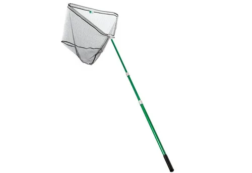 Hammerkopf Kescher Angeln Gummiert 3m Groß Teleskop Angelkescher - Teleskopischer Angelkescher mit gummierter Beschichtung, ideal für den Einsatz beim Angeln. Mit 3m Länge und robustem Design für den perfekten Fang.