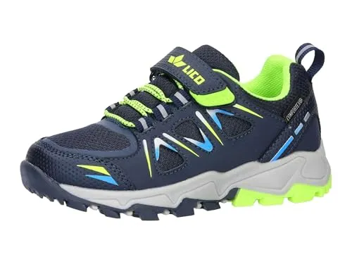 Lico Outdoorschuh Allen VS - Funktioneller Wanderschuh - Wanderschuhe mit elastischen Schnürsenkeln und Klettverschluss für optimale Anpassung. Wasserdicht und atmungsaktiv dank Comfortex-Klimamembrane, ideal für jedes Wetter.