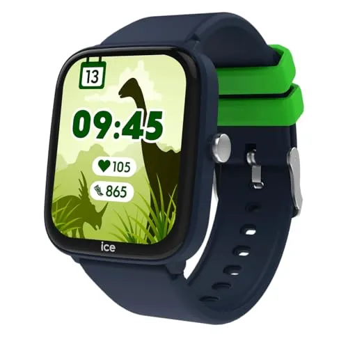 Ice-Watch 024295 Smartwatch für Kinder ICE Smart Junior 3.0 Blau - Smartwatch für Kinder, farbenfrohes Design mit AMOLED-Display, Schrittzähler, Herzfrequenzmessung und viele Spiele – ideal für aktive Kids zwischen 6 und 12 Jahren.