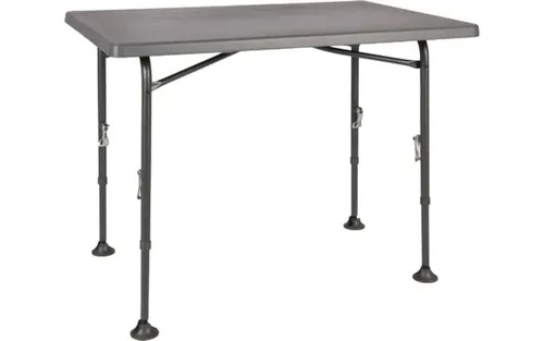 Westfield Campingtisch Resino 100 x 68 cm - Höhenverstellbar - Camping-Möbel mit kantenloser Kunststofftischplatte und stabilem Aluminiumrahmen. Ideal für unterwegs, leicht und kompakt mit einem Packmaß von 100 x 68 x 5 cm.