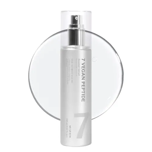 MIZON 7 VEGAN PEPTIDE BOOSTER SERUM (150ml) - Erleben Sie strahlende Haut in nur 7 Sekunden! Dieses vegane Serum hydratisiert, verfeinert das Hautbild und reduziert sichtbar die Poren für einen glatten, gleichmäßigen Teint.