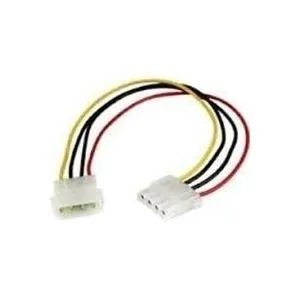 StarTech.com 30cm LP4 Molex Strom Verlängerung - 4 Pin Anschlusskabel / Verlängerungskabel - Stecker/Buchse - Spannungsversorgungs-Verlängerungskabel - interne Stromversorgung, 4-polig (M) bis interne Stromversorgung, 4-polig (W) - 30.48 cm