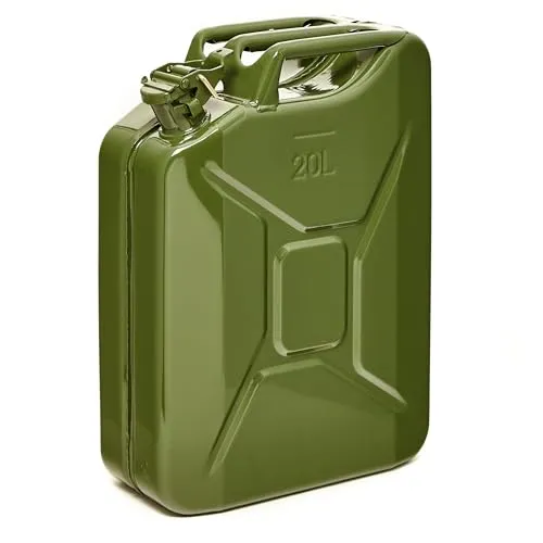 BW® Kraftstoffkanister Metall 20L - TÜV-geprüft und UN-zugelassen - Robuster 20L Benzinkanister aus pulverbeschichtetem Stahl, ideal für Benzin und Diesel. Zertifizierte Sicherheit und schneller Ausguss in unter 25 Sekunden – perfekt für lange Fahrten.