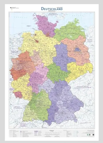 Deutschland auf einen Blick!: Politische Karte 1:750 000 (Wandkarten des BKG)