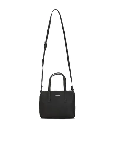 Calvin Klein Damen Umhängetasche Mini Tote Klein, Schwarz - Umhängetasche mit modernem Design und ikonischem Calvin Klein Logo. Geräumig und praktisch mit Reißverschluss, ideal für jeden Anlass und stilvolle Outfits.