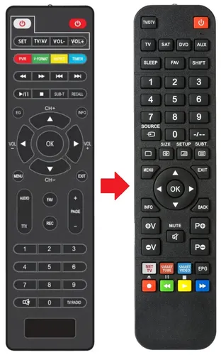 Fernbedienung geeignet für DCOLOR DVB-T2