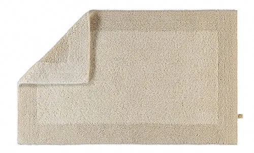 Rhomtuft Badematte Prestige 70x130 cm - Beige/Natur-Jasmin - Elegante Badematte aus reiner Baumwolle, trittweich und antistatisch. Ideal für Ihr Badezimmer, sorgt für Komfort und schnelle Trocknung der Füße. Werten Sie Ihr Badezimmer mit Stil auf!
