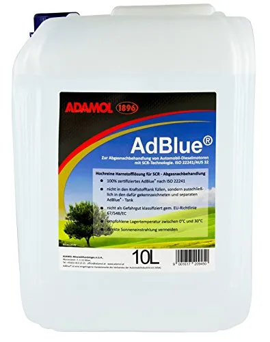 ADAMOL 1896 AdBlue, 10 Liter, mit Füllschlauch, SCR Harnstofflösung