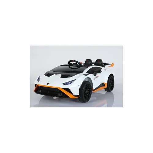 ES-Toys Kinder Elektroauto Lamborghini Huracan STO EVA-Reifen Bluetooth MP3 USB weiss
