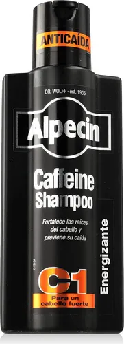 Alpecin Coffein Shampoo C1 Black Edition 375 ml - Hochwirksames Shampoo für Männer, das die Haarstruktur stärkt und für mehr Volumen sorgt. Ideal für alle Haartypen, mit erfrischendem Duft und praktischer 375 ml Größe.
