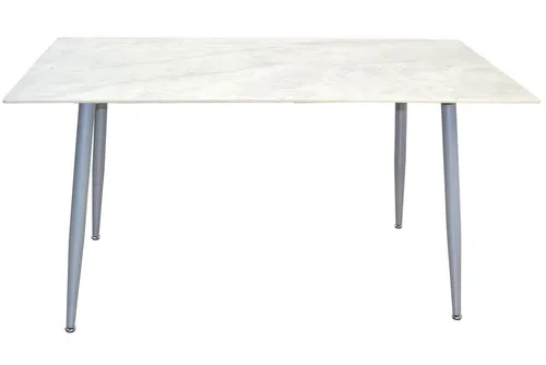 moebel-direkt-online Esstisch mit großer Steinplatte 140x80 cm, Tischplatte aus gesintertem Stein